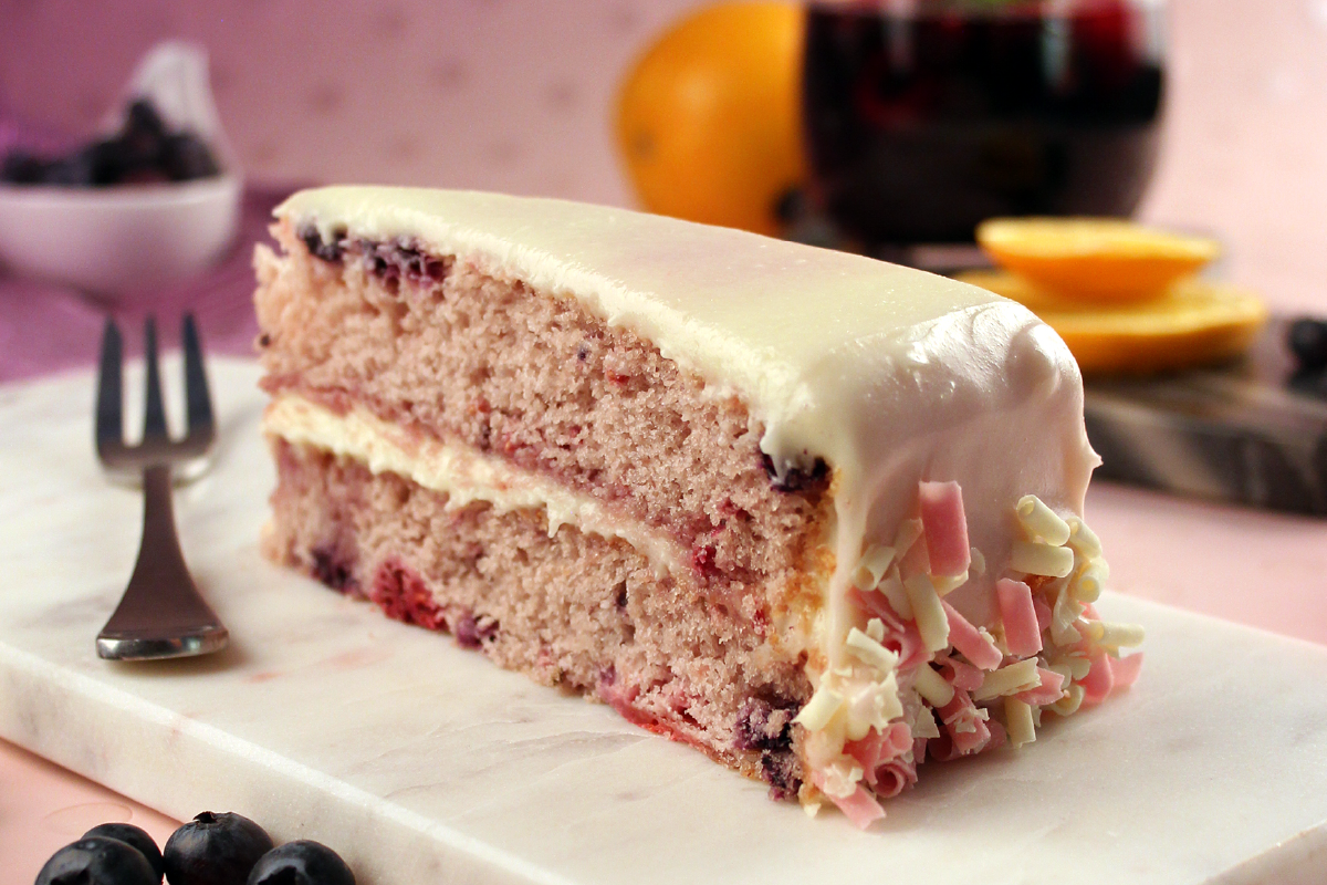 Wow Factor Slice of Sangria Cake